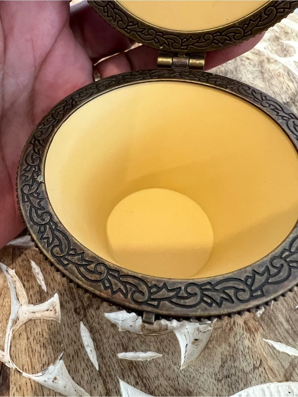 Jim Shore Yellow and Orange Sunflower Basket Trinket Box November